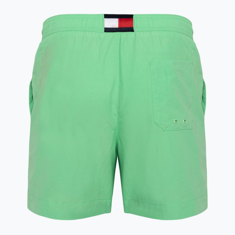 Tommy Hilfiger pantaloncini da bagno medi con coulisse in giada da uomo 2