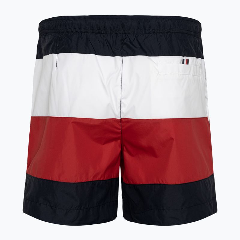 Pantaloncini da bagno Tommy Hilfiger da uomo con coulisse media Bold Flag desert sky 2
