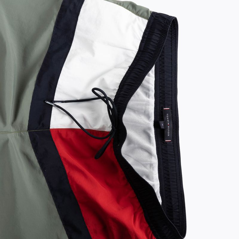 Tommy Hilfiger Uomo Pantaloncini da bagno con coulisse media verde stonewash 4