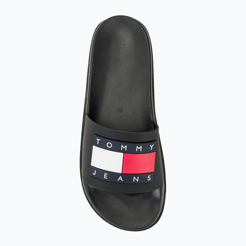 Tommy Jeans donna Elevated Flatform Slide nero 6