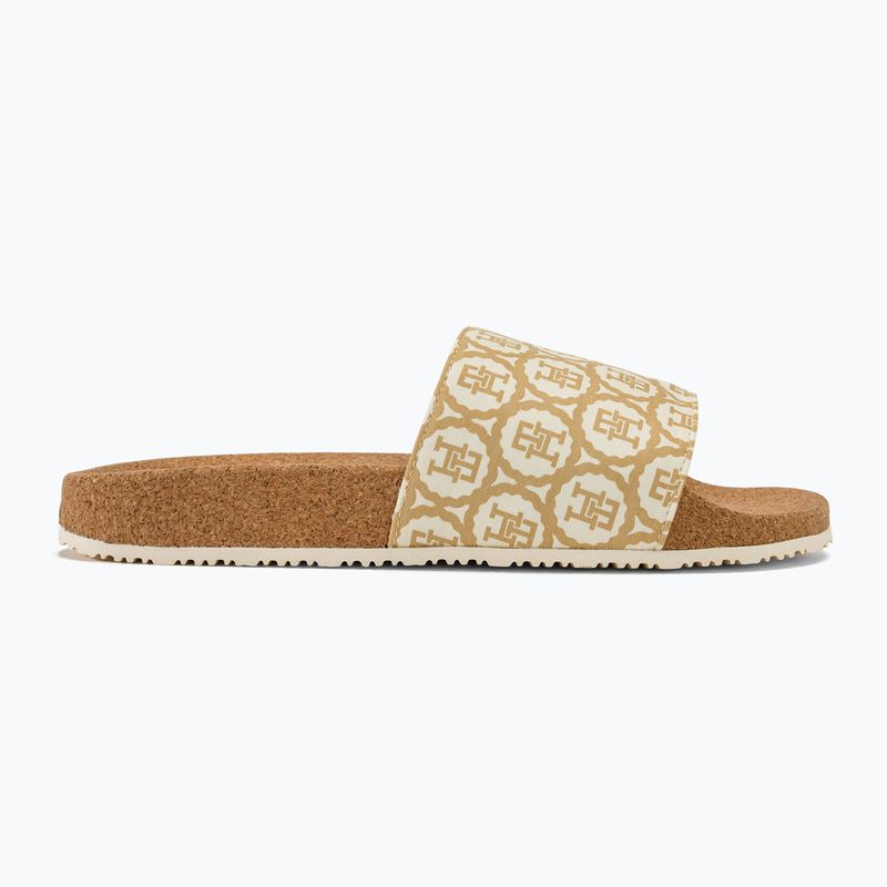 Tommy Hilfiger donna Emblem Cork Slide infradito in calico 2