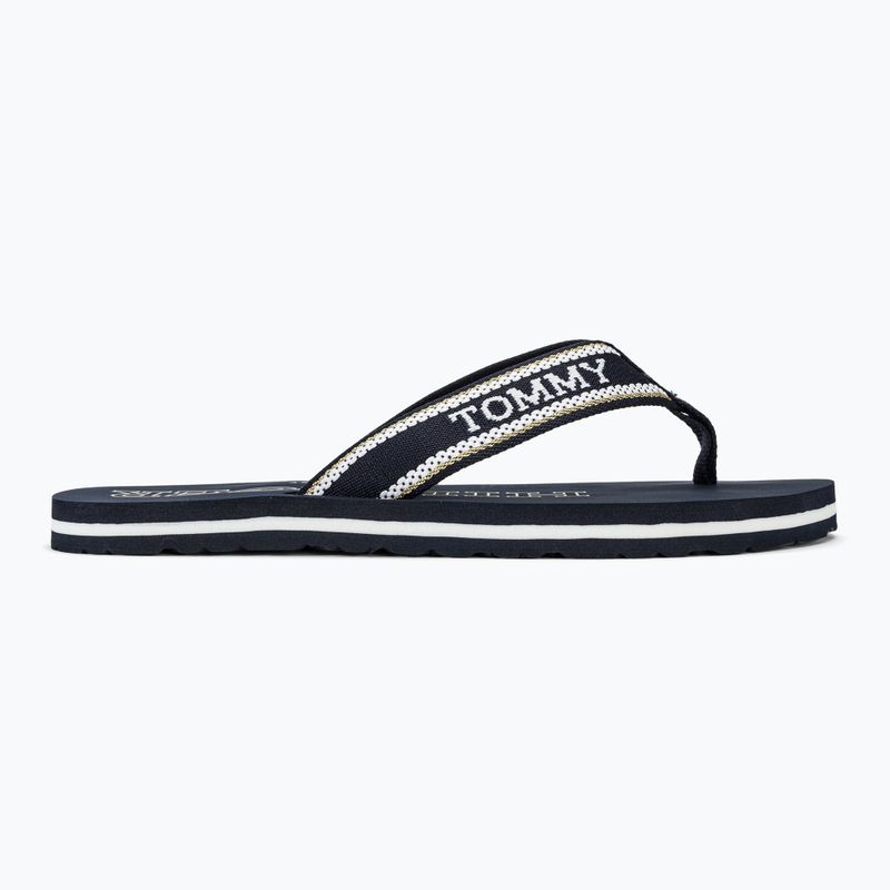 Tommy Hilfiger Beach Sandal infradito donna blu spaziale 2