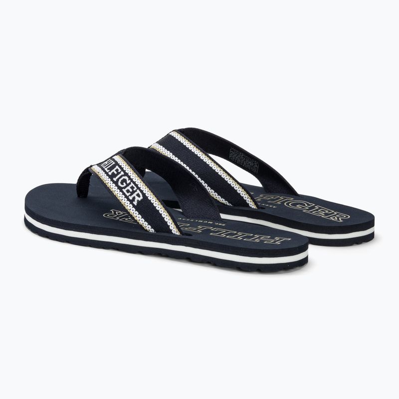 Tommy Hilfiger Beach Sandal infradito donna blu spaziale 3