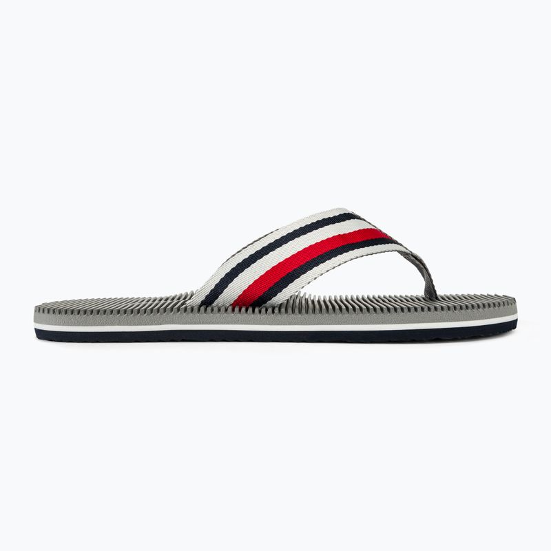 Tommy Hilfiger Massage Footbed Oly Beach Sandal Uomo infradito argento antico 2