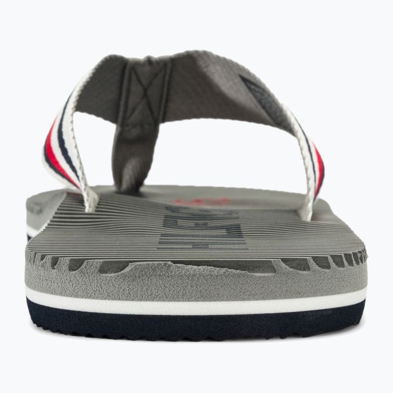 Tommy Hilfiger Massage Footbed Oly Beach Sandal Uomo infradito argento antico 6
