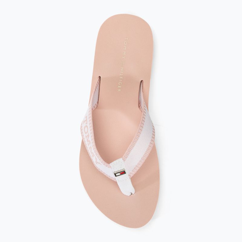 Tommy Hilfiger donna Webbing Pool Slide 0LA infradito ecru/rosa 6