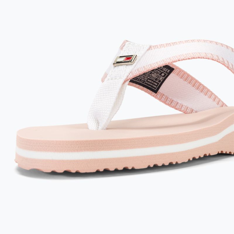 Tommy Hilfiger donna Webbing Pool Slide 0LA infradito ecru/rosa 8