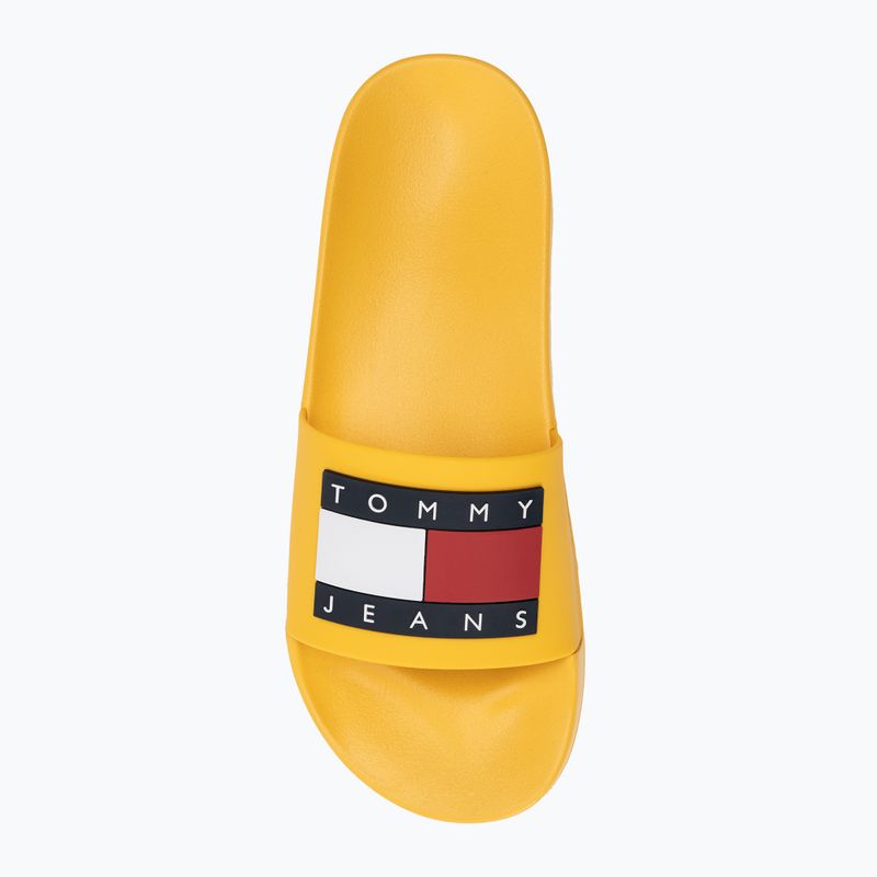 Infradito Tommy Jeans Pool Slide Ess giallo caldo da uomo 5