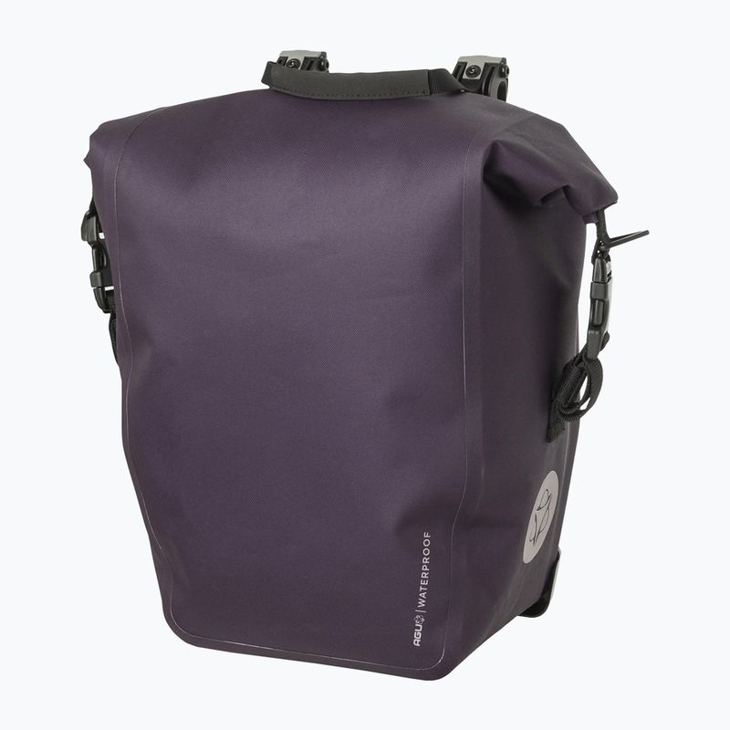 AGU Clean Borsa singola per bicicletta Click'nGo M 17 l velluto viola