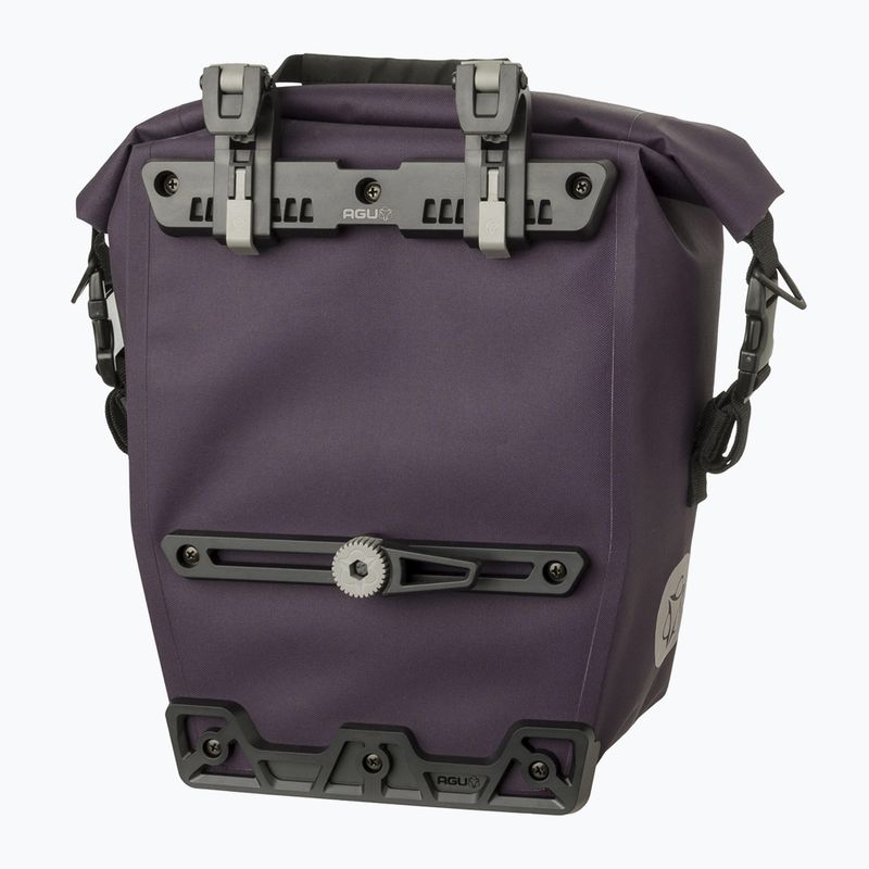 AGU Clean Borsa singola per bicicletta Click'nGo M 17 l velluto viola 2