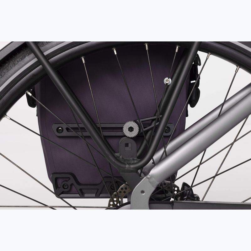 AGU Clean Borsa singola per bicicletta Click'nGo M 17 l velluto viola 9