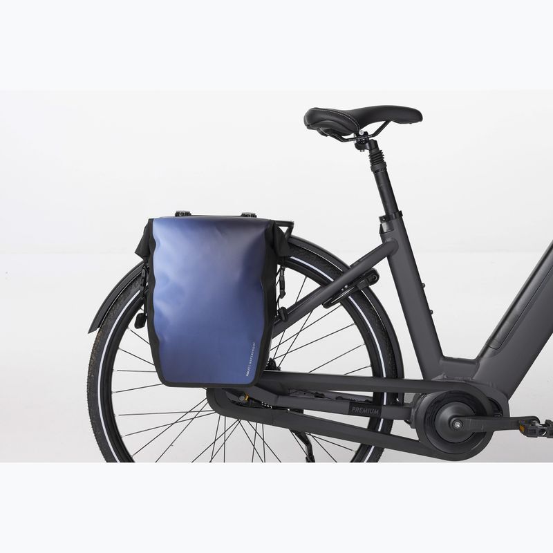 AGU Clean Borsa da bicicletta singola Click'nGo M 17 l blu sfumato 5