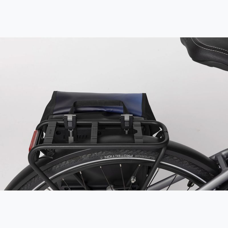 AGU Clean Borsa da bicicletta singola Click'nGo M 17 l blu sfumato 8