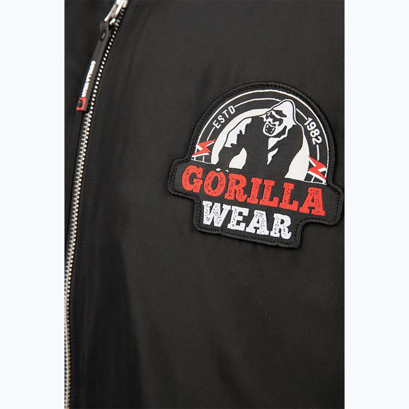 Gorilla Wear giacca da allenamento da uomo Covington nero 4