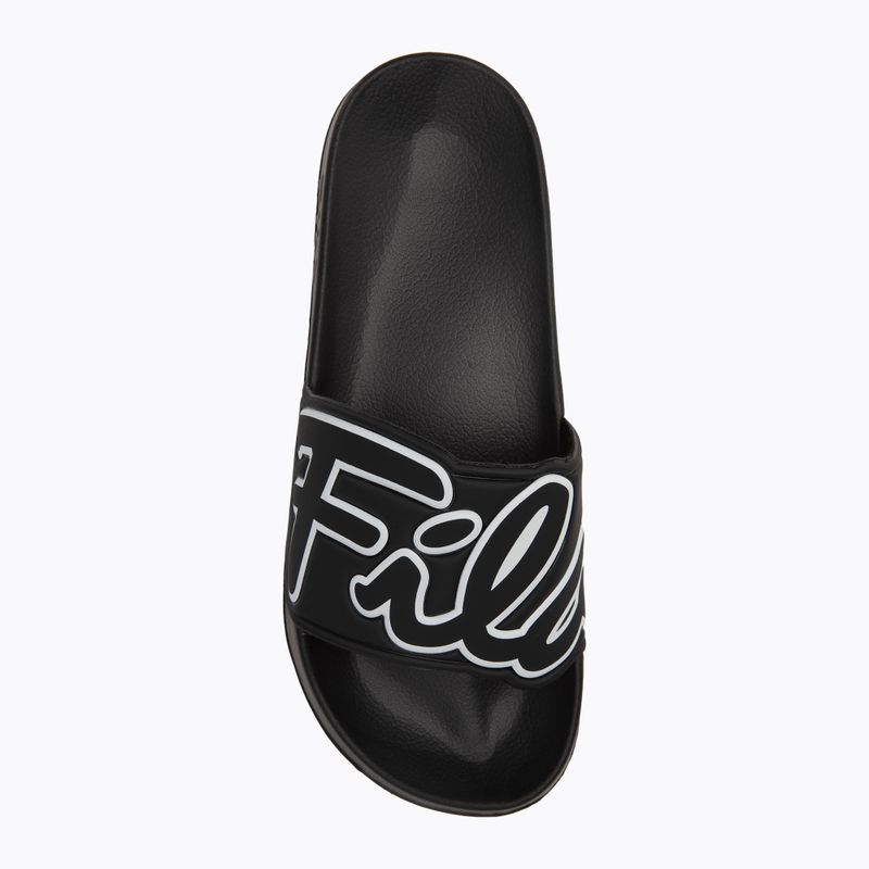 FILA Scritto nero/bianco infradito da uomo 5