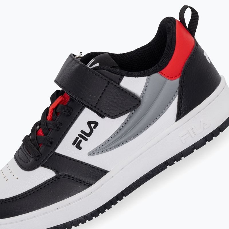 FILA Rega Nf Velcro scarpe da bambino bianco/nero/fila rosso 5