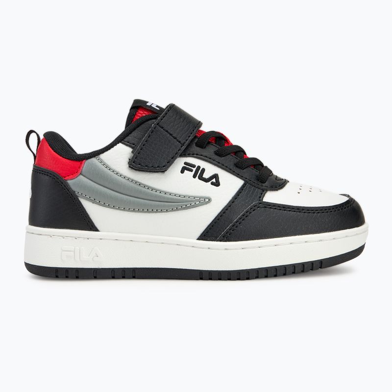 FILA Rega Nf Velcro scarpe da bambino bianco/nero/fila rosso 2