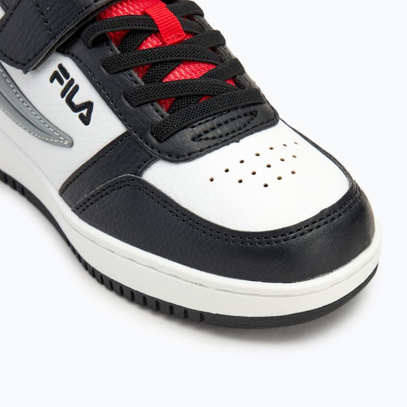 FILA Rega Nf Velcro scarpe da bambino bianco/nero/fila rosso 7