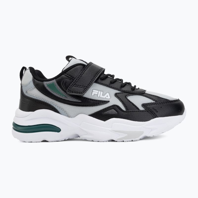 Scarpe per bambini FILA Madrun Velcro black/posy green 2