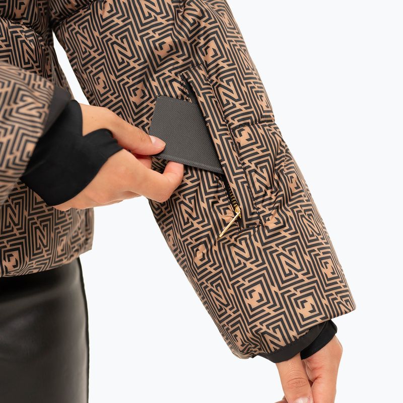 Giacca da sci donna Nikkie Newport Logo camel 4