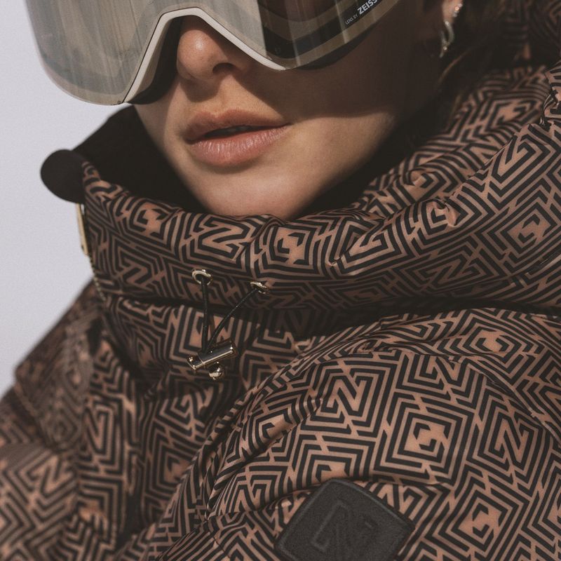 Giacca da sci donna Nikkie Newport Logo camel 9