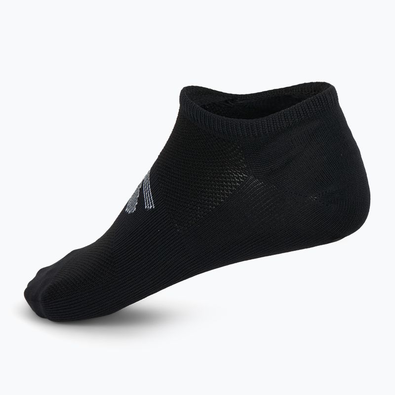 Calzini da uomo SKECHERS Microfiber Non Terry No Show 3 paia black/white 3