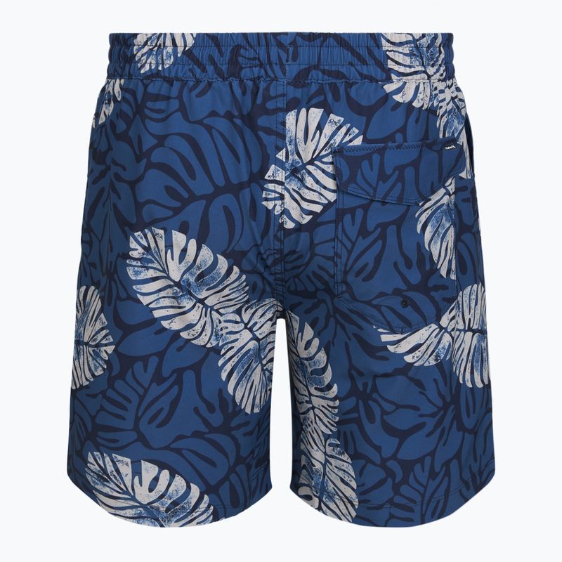 Costume da bagno uomo Hurley Dypsis Leaves Volley Swim Short Navy 2