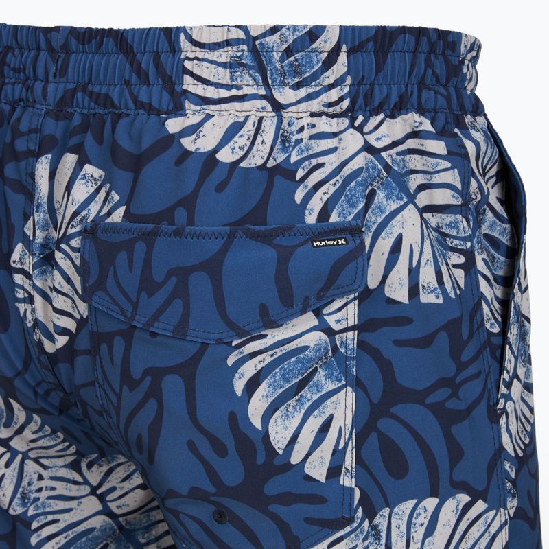 Costume da bagno uomo Hurley Dypsis Leaves Volley Swim Short Navy 4