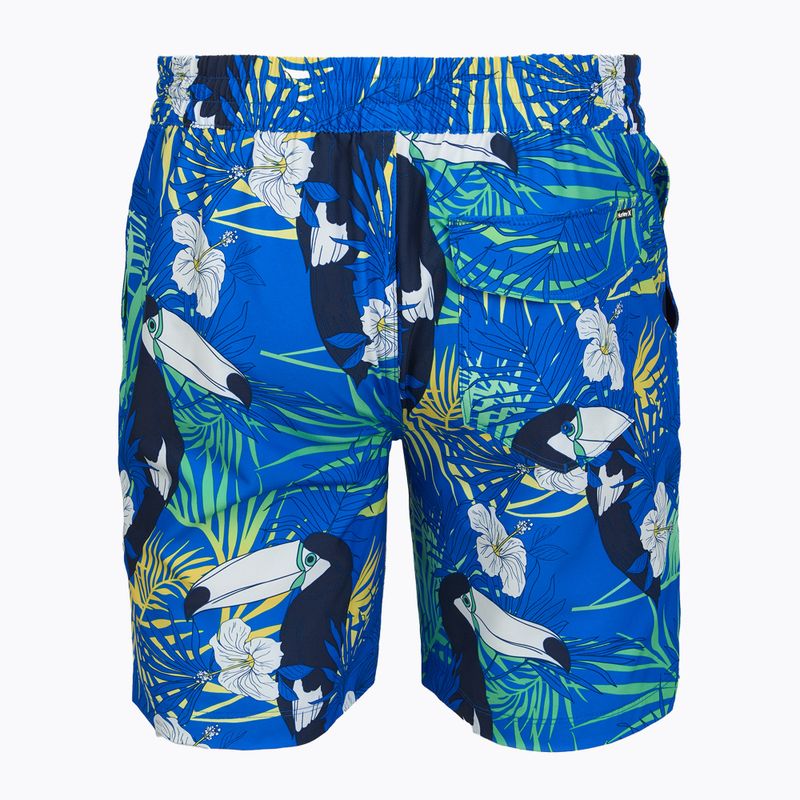 Costume da bagno uomo Hurley Cuba Volley Swim Short Blue 2