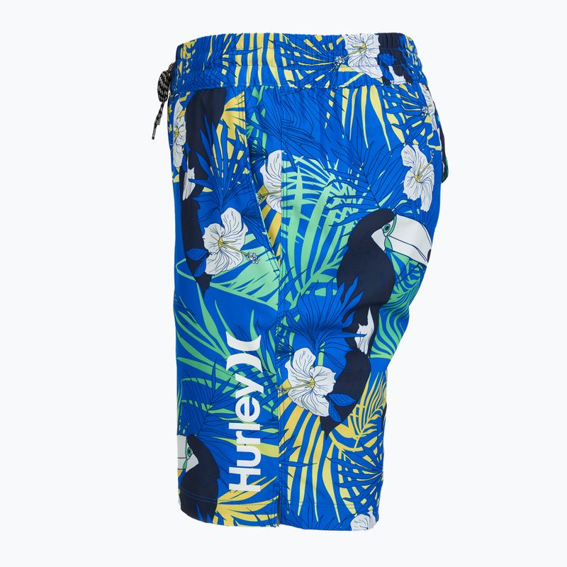 Costume da bagno uomo Hurley Cuba Volley Swim Short Blue 3