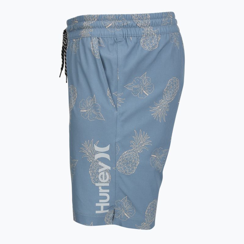 Costume da bagno uomo Hurley Pineapple Volley Swim Short Blue/Brown 3