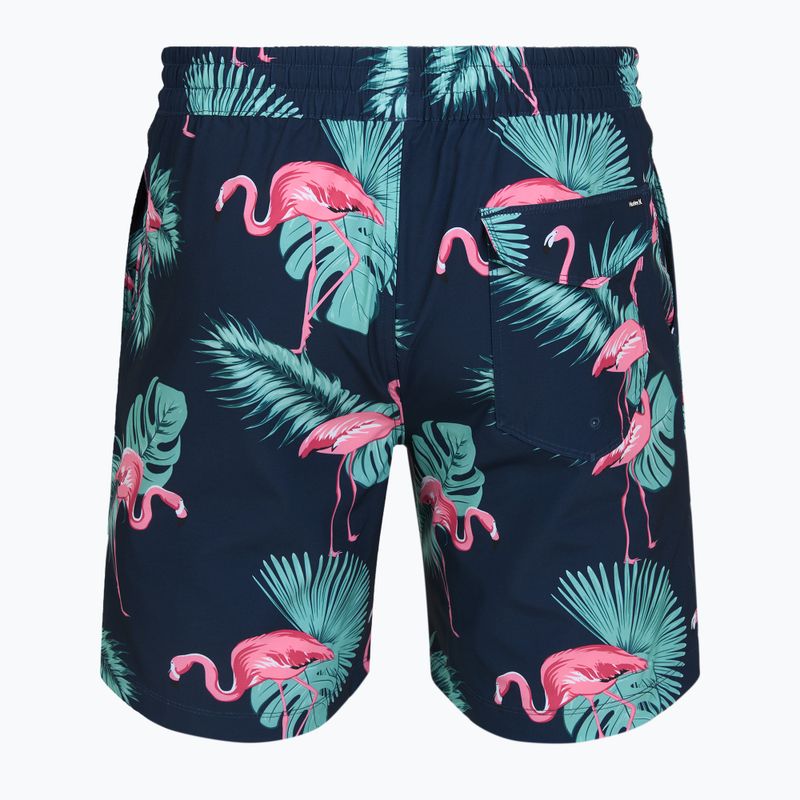 Costume da bagno uomo Hurley Flamingo Volley Swim Hort Navy 2