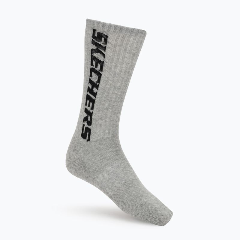 Calze SKECHERS Terry Crew 1/2 3 pack grey/black 6