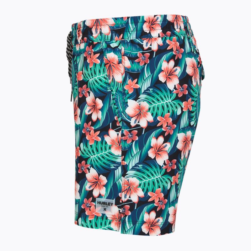 Costume da bagno uomo Hurley Cabana Floral Volley Swim Short Black 3