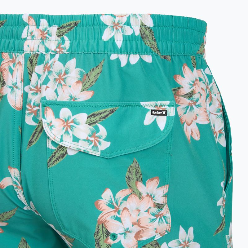 Costume da bagno uomo Hurley Malaga Volley Swim Short Teal Tint 4