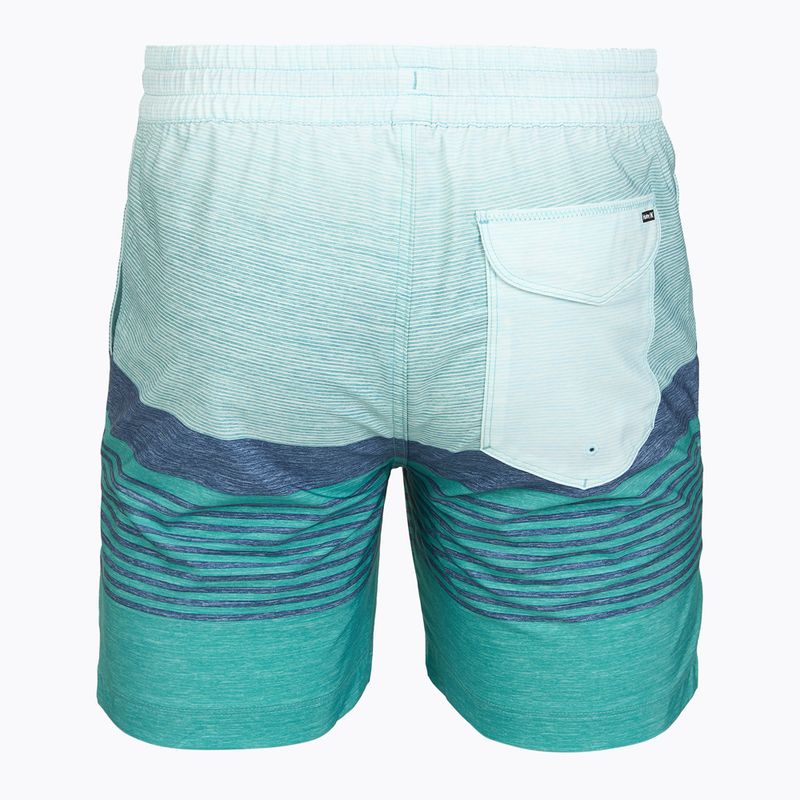 Costume da bagno uomo Hurley Epic Ombre Volley Swim Short Teal Tint 2
