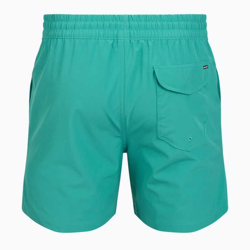 Costume da bagno uomo Hurley Crossover Volley Swim Short Teal Tint 2