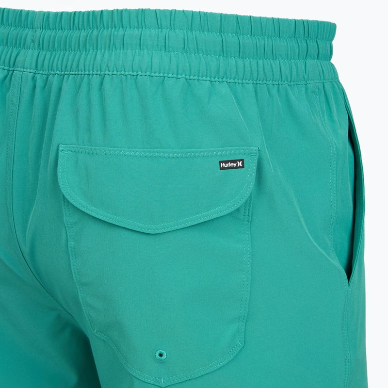 Costume da bagno uomo Hurley Crossover Volley Swim Short Teal Tint 4
