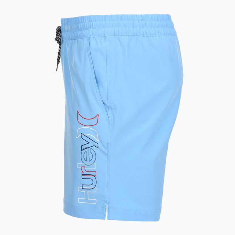 Costume da bagno uomo Hurley Crossover Volley Swim Short Photo Blue 3