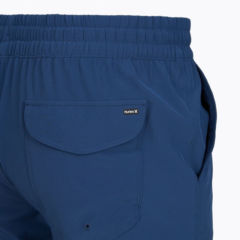Costume da bagno uomo Hurley Crossover Volley Swim Short blue/black 4