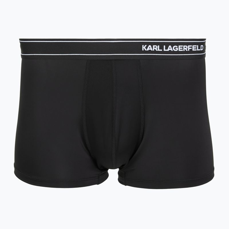 Boxer da uomo KARL LAGERFELD Stripe Logo Micro Trunk 3 paia black 2