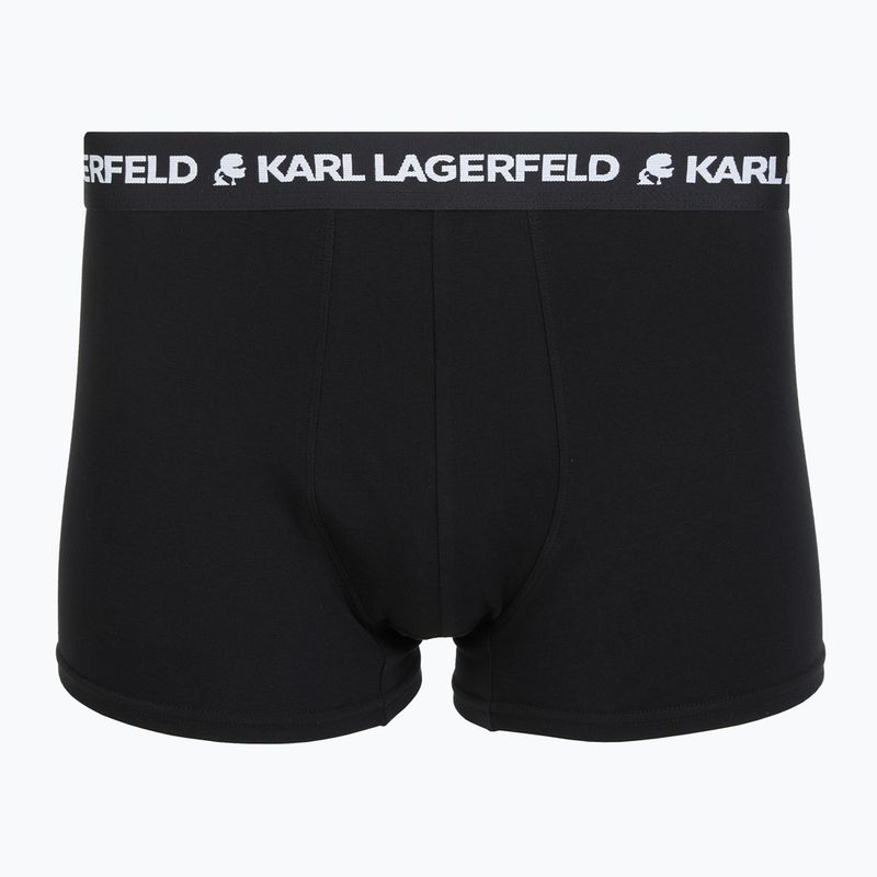 Boxer uomo KARL LAGERFELD Logo Trunk 5 paia black 2