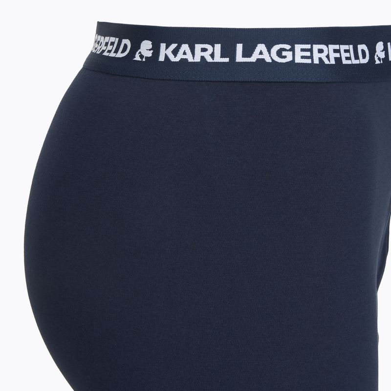Boxer uomo KARL LAGERFELD Logo Trunk 3 paia navy 4