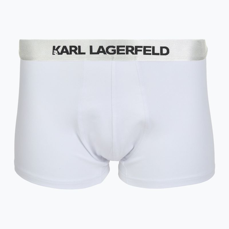 Boxer uomo KARL LAGERFELD Elastic Trunk confezione da 3 black/white/grey 2