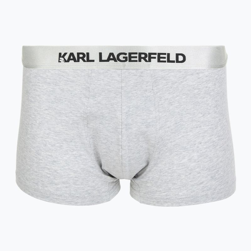 Boxer uomo KARL LAGERFELD Elastic Trunk confezione da 3 black/white/grey 3