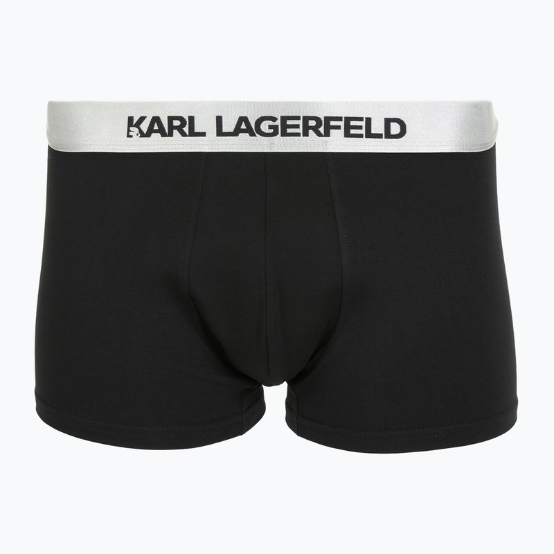 Boxer uomo KARL LAGERFELD Elastic Trunk confezione da 3 black/white/grey 4