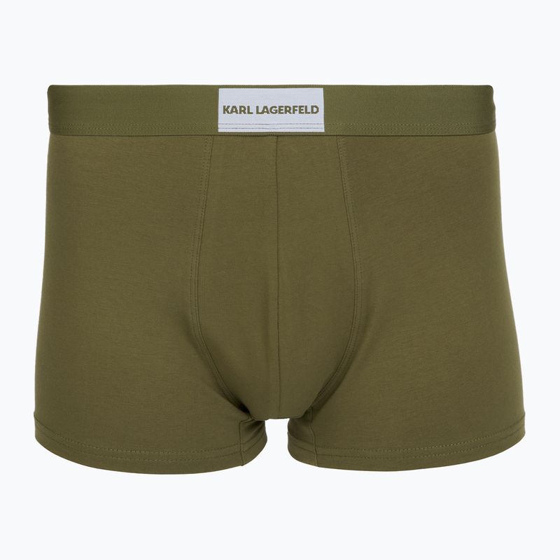 Boxer uomo KARL LAGERFELD Essential Logo Trunk 7 paia olive/clear sky/excalibur 3