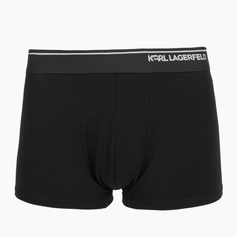 Boxer uomo KARL LAGERFELD Ikon Aop Trunk 3 paia karl dot/ash black 4