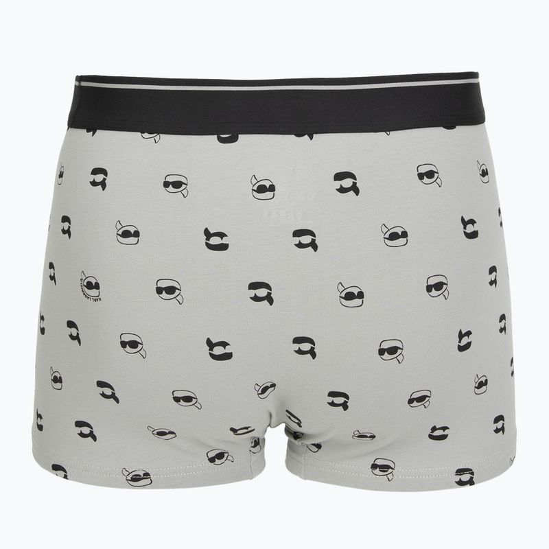 Boxer uomo KARL LAGERFELD Ikon Aop Trunk 3 paia karl dot/ash black 5
