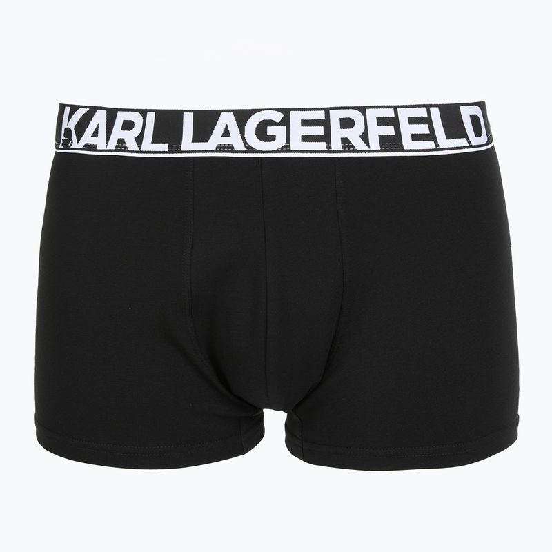 Boxer uomo KARL LAGERFELD Bold Elastic Trunk 3 paia black 2
